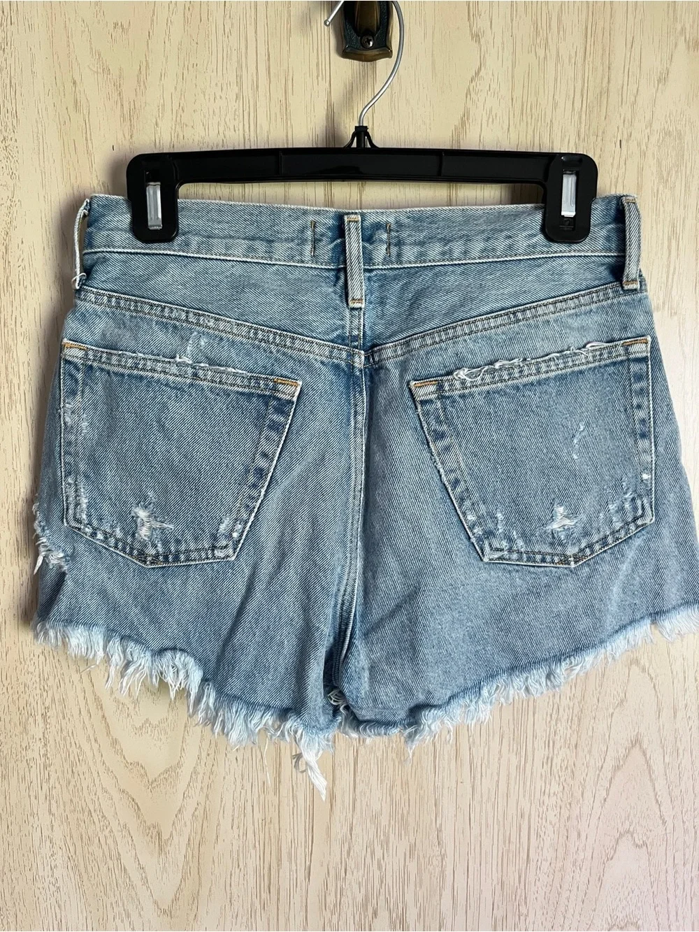 AGOLDE Parker Cut Off Distressed Jean Shorts Sz 26